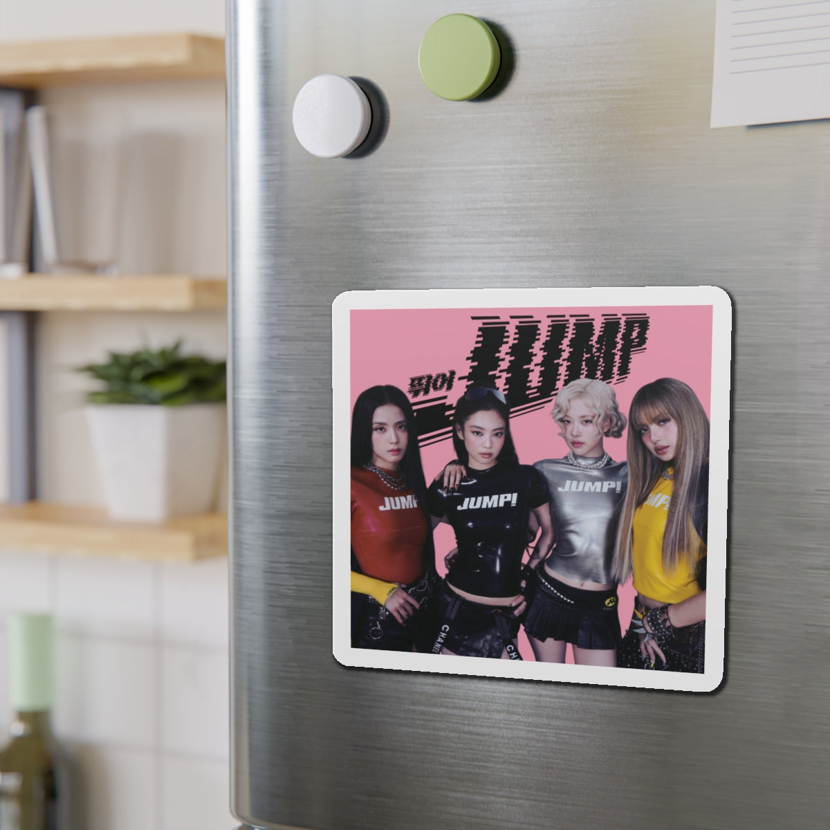 Black Pink Jump Magnet