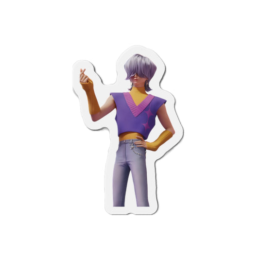 Kpop Demon Hunters Saja Boys Mystery Saja Soda Pop Finger Heart Magnet