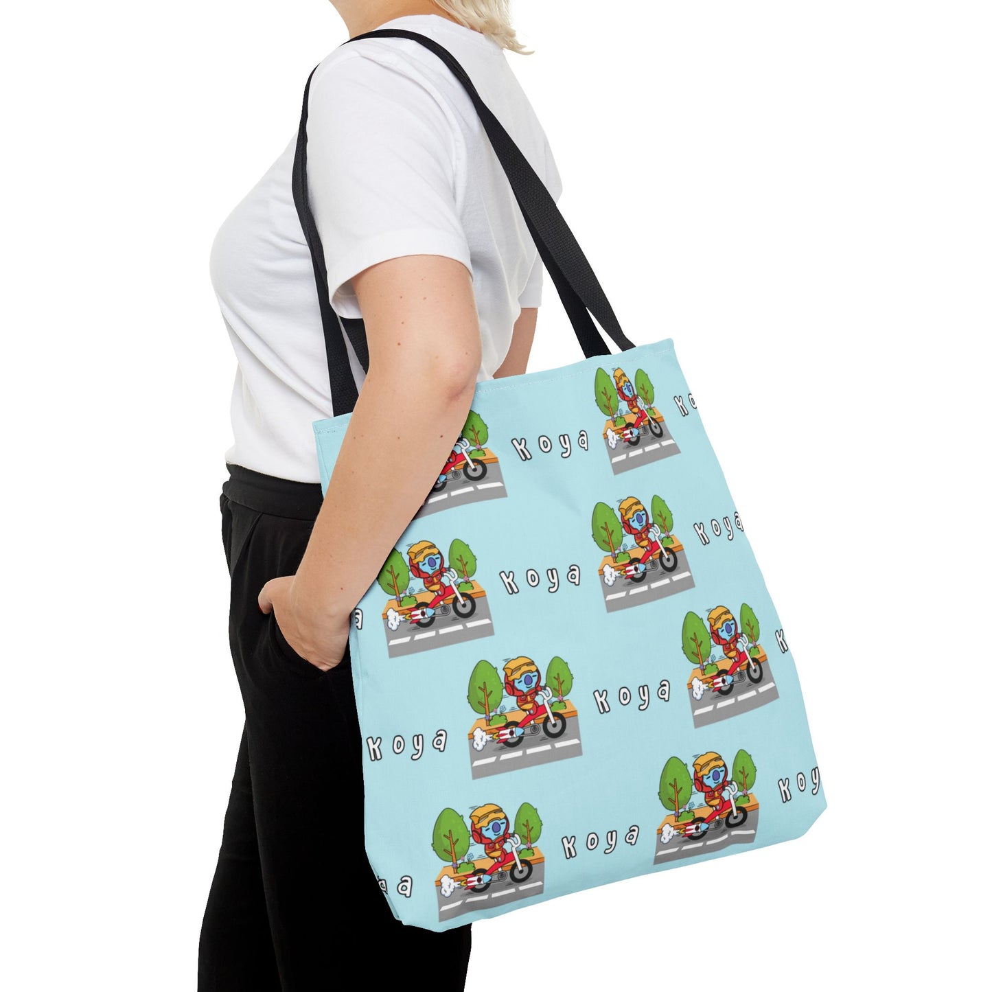 BT21 Koya Blue Tote Bag Pattern Design