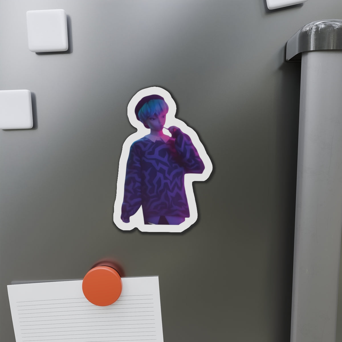 Kpop Demon Hunters Saja Boys Baby Saja Eating Sucker Magnet