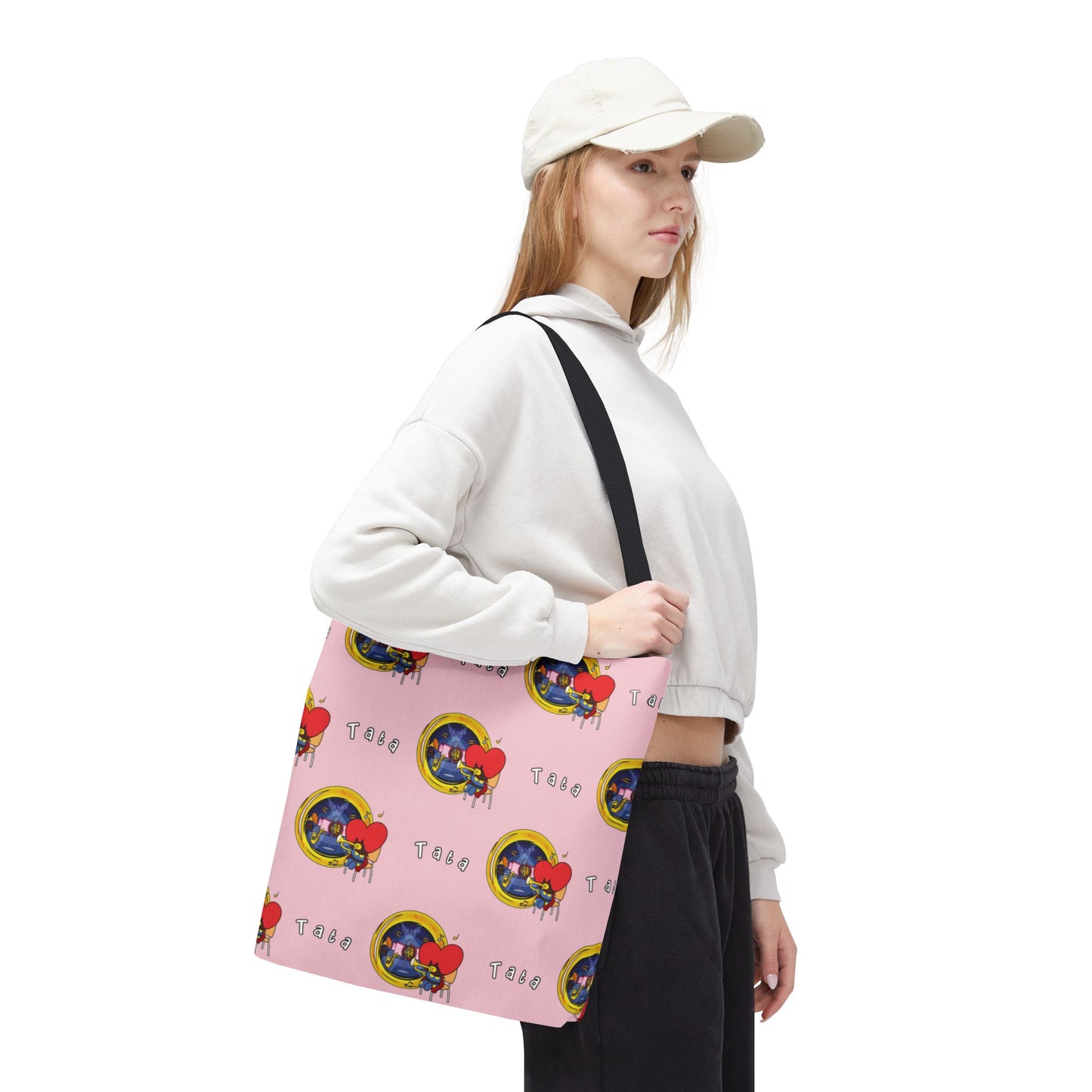 BT21 Tata Pink Tote Bag Pattern Design
