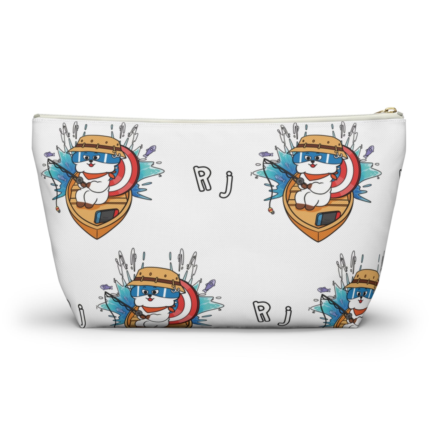 BT21 RJ White Pattern Travel Bag