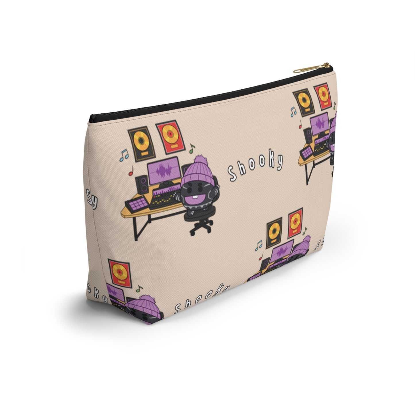 BT21 Shooky Beige Pattern Travel Bag