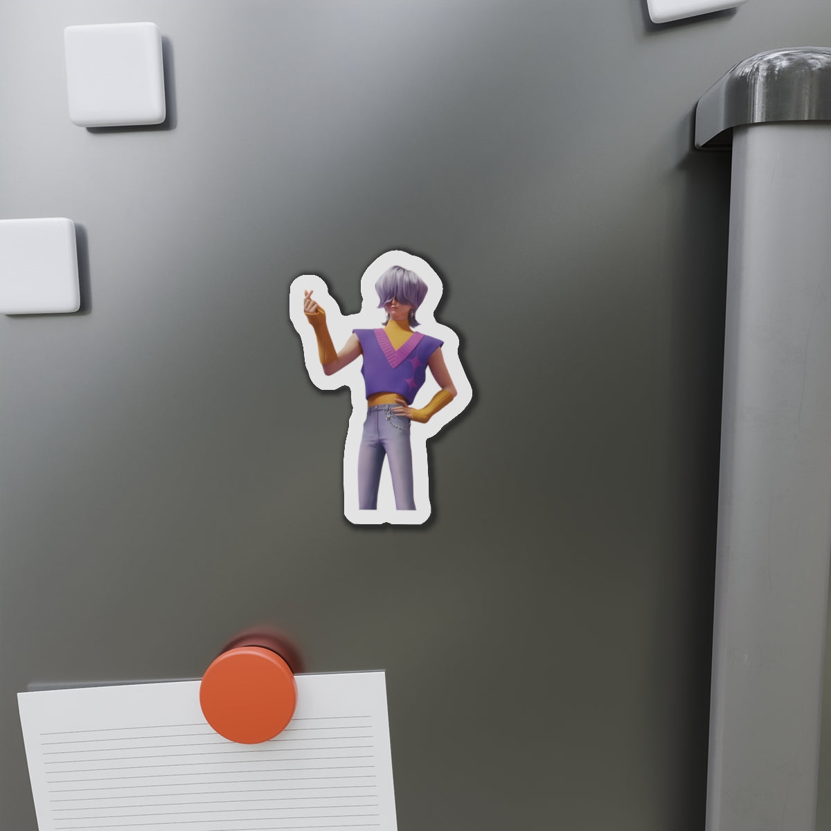 Kpop Demon Hunters Saja Boys Mystery Saja Soda Pop Finger Heart Magnet