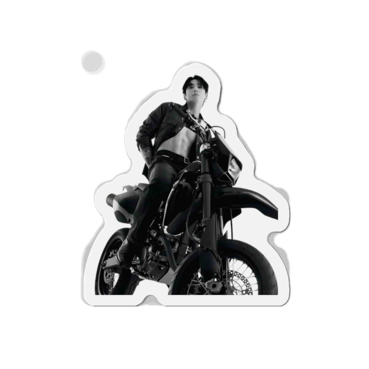 Jeon Jungkook on a Motorcycle Calvin Klein Photoshoot Magnet