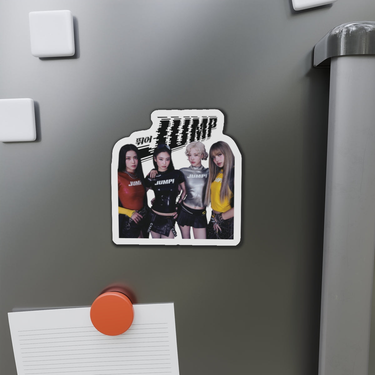 Black Pink Jump Member Magnet