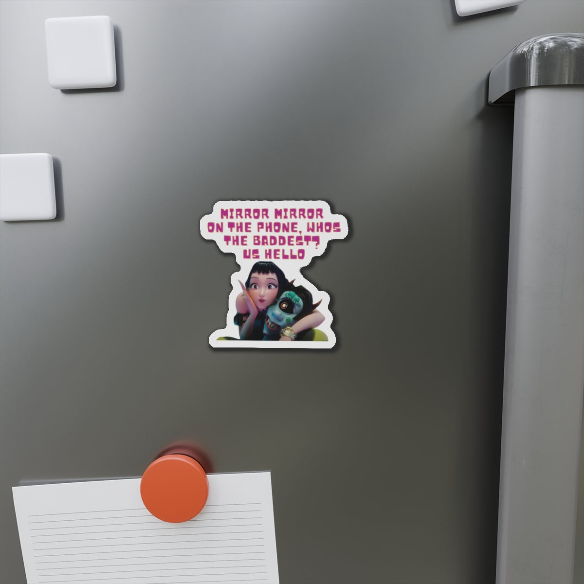 Kpop Demon Hunters Huntrix Zoey Mirror Mirror On The Phone Magnet
