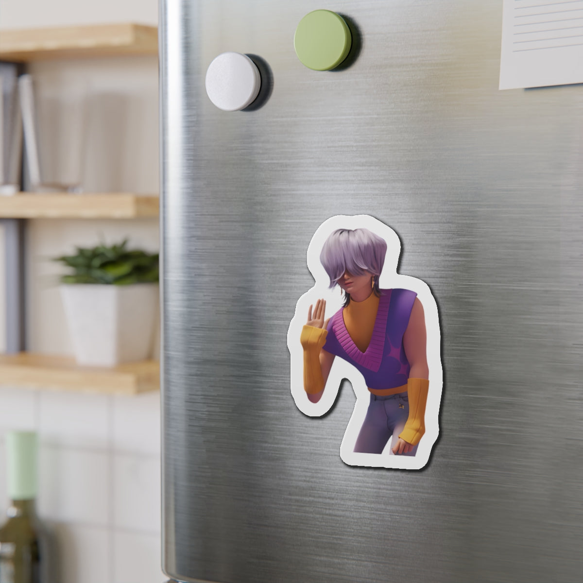 Kpop Demon Hunters Saja Boys Mystery Saja Waving Magnet