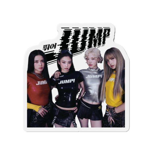Black Pink Jump Member Magnet