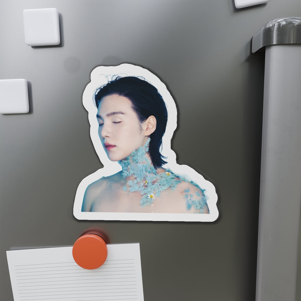 Yoongi Covered in Flowers August D D-Day Album Magnet