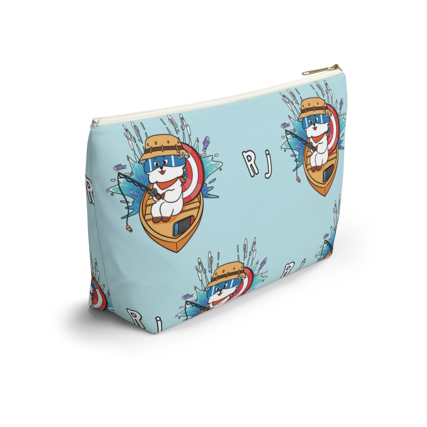 BT21 RJ Blue Pattern Travel Bag