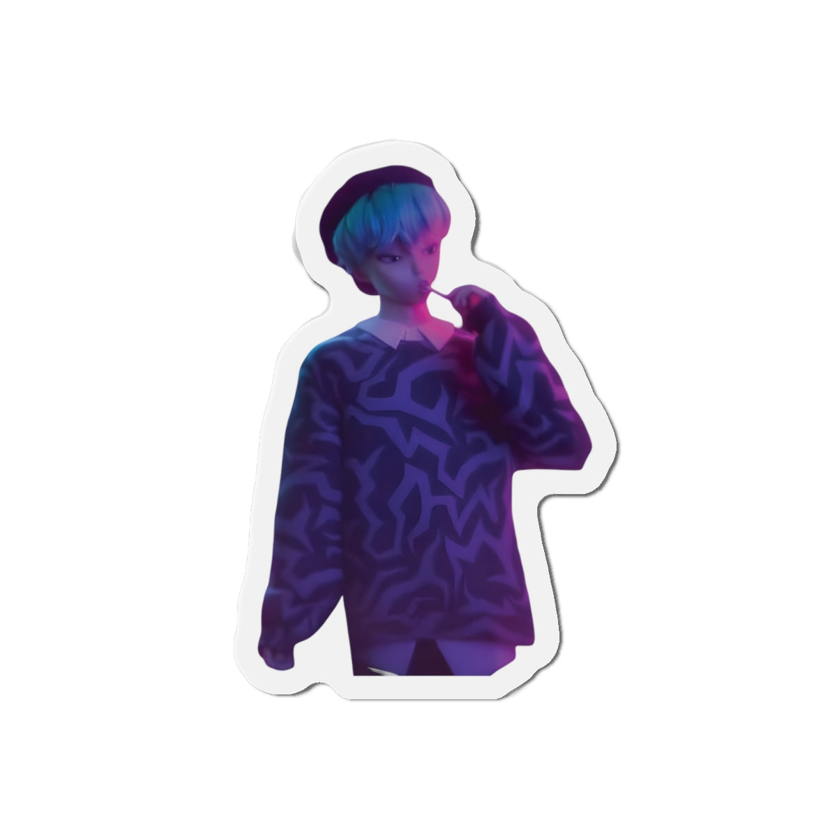 Kpop Demon Hunters Saja Boys Baby Saja Eating Sucker Magnet