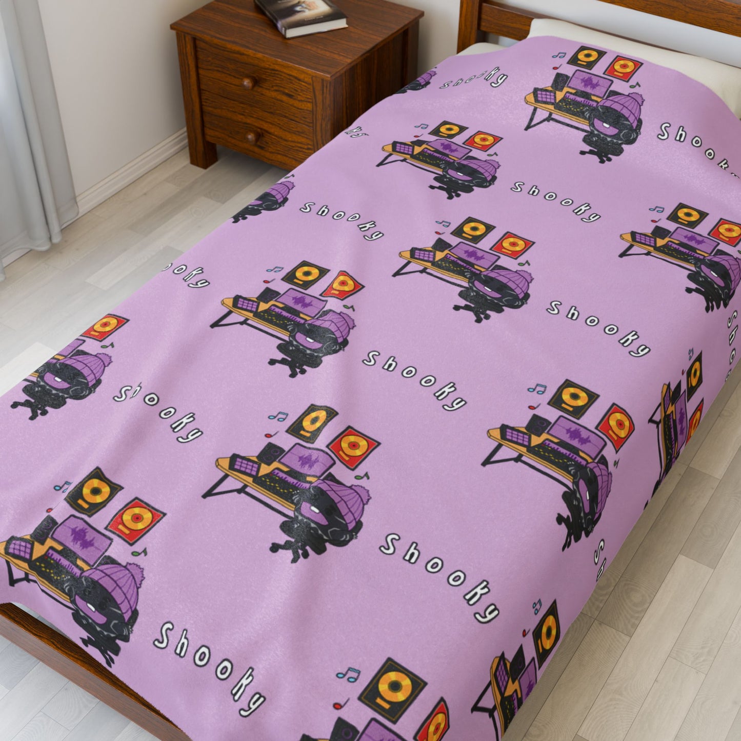 Purple Shooky Blanket - BT21 Pattern Design