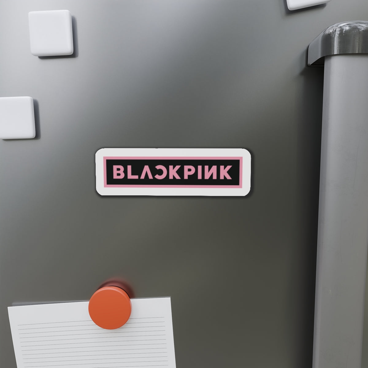 Black Pink Logo Magnet