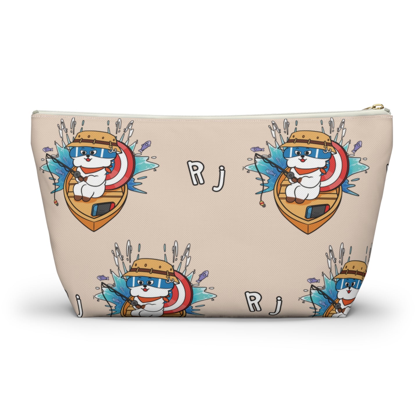 BT21 RJ Beige Pattern Travel Bag