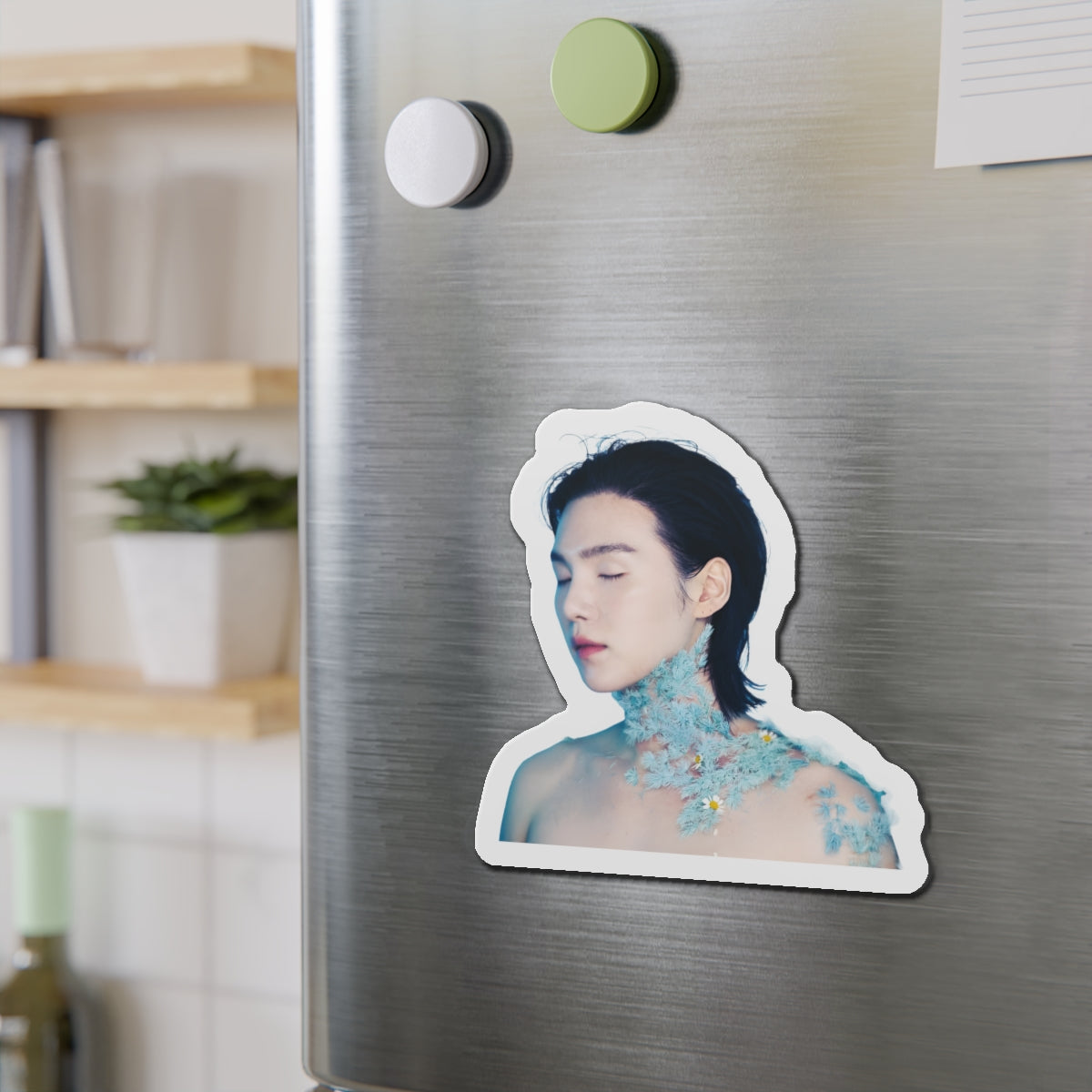 Yoongi Covered in Flowers August D D-Day Album Magnet