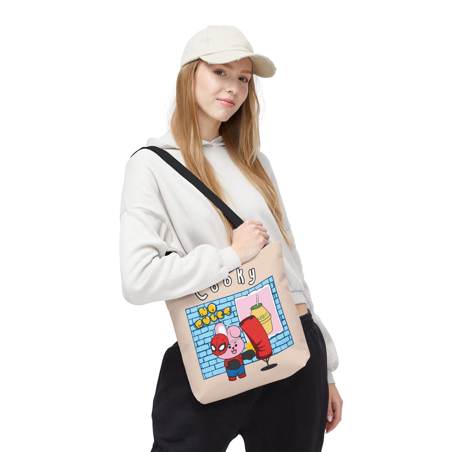 BT21 Cooky Beige Tote Bag Single Design