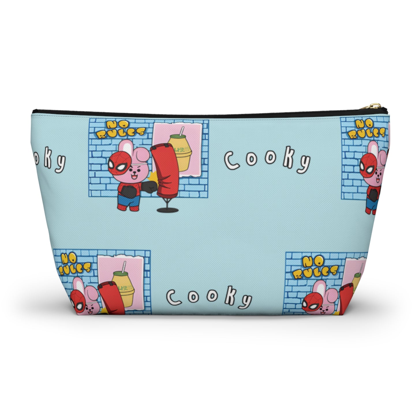 BT21 Cooky Blue Pattern Travel Bag