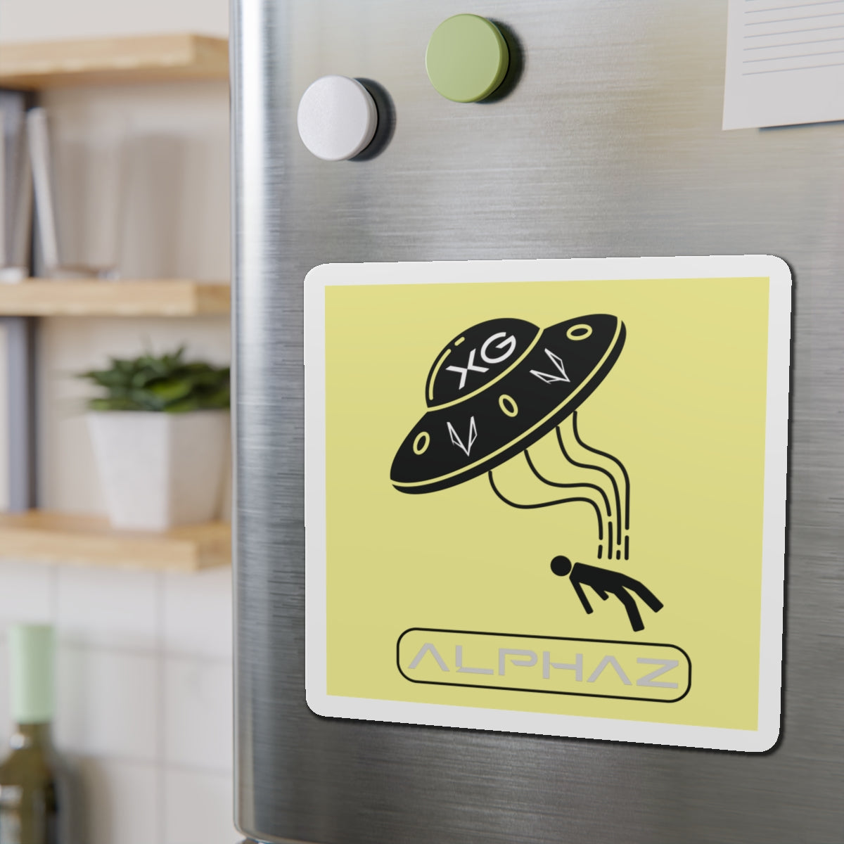 Yellow XG Chisa Spaceship Magnet