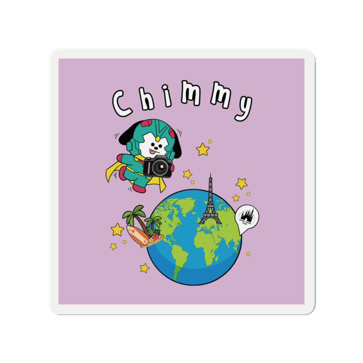 BT21 Chimmy Purple Magnet