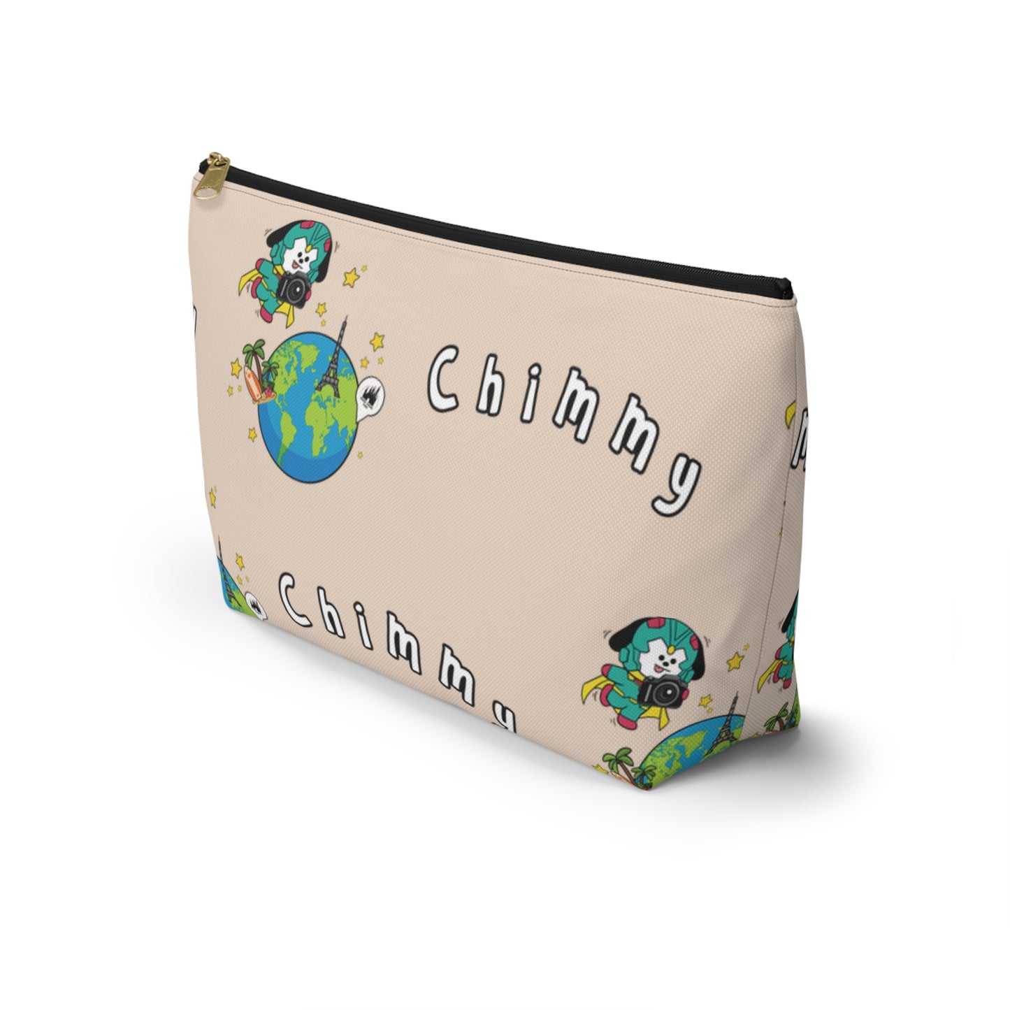 BT21 Chimmy Beige Pattern Travel Bag