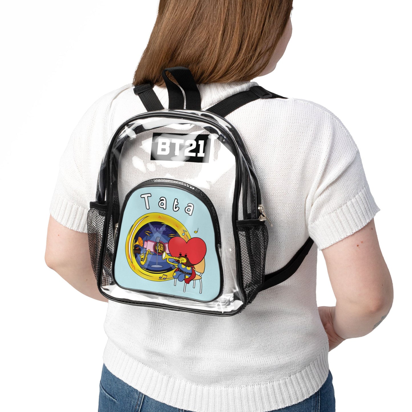 BT21 Tata Clear Stadium Concert Bag With Blue Background