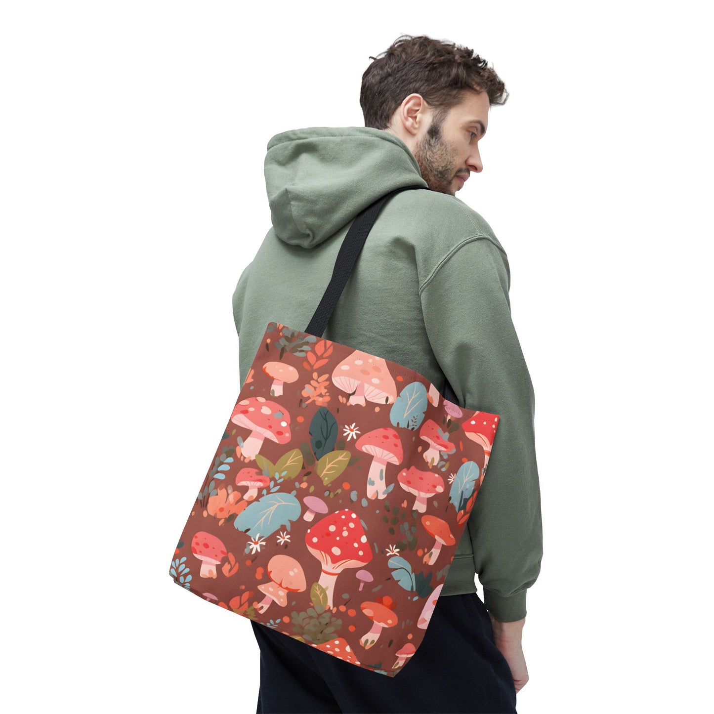 Mushroom Pattern Tote Bag Design 1