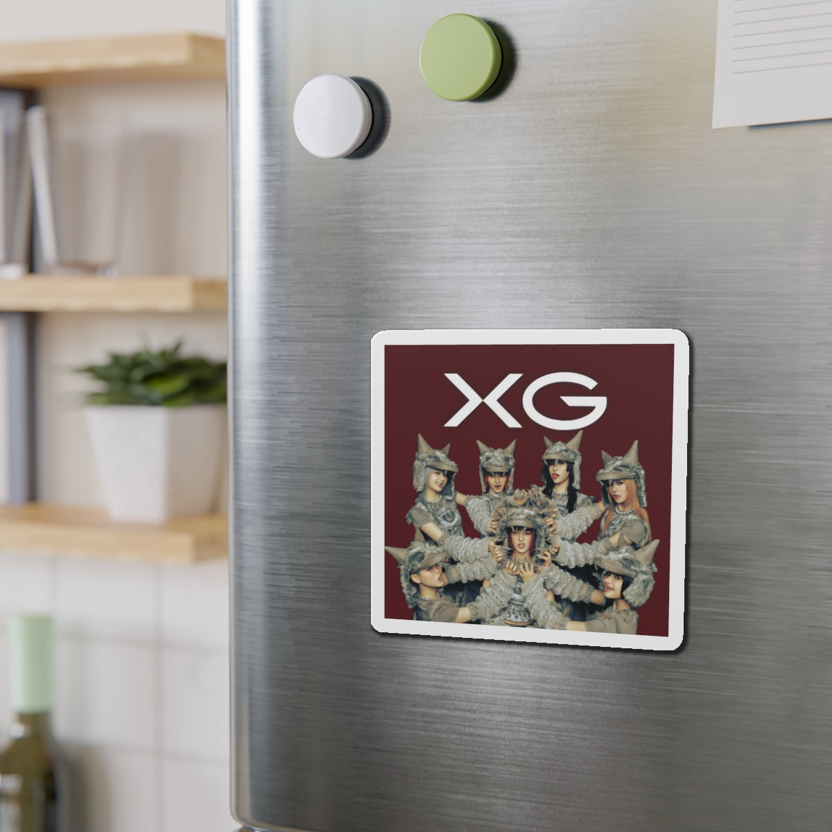 Maroon BG XG Woke Up Magnet 2