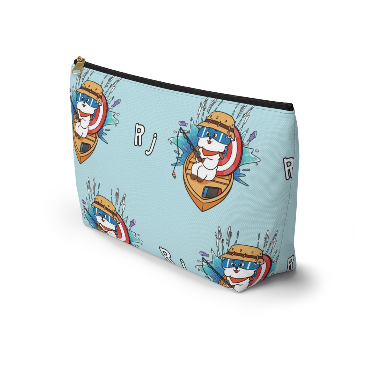 BT21 RJ Blue Pattern Travel Bag