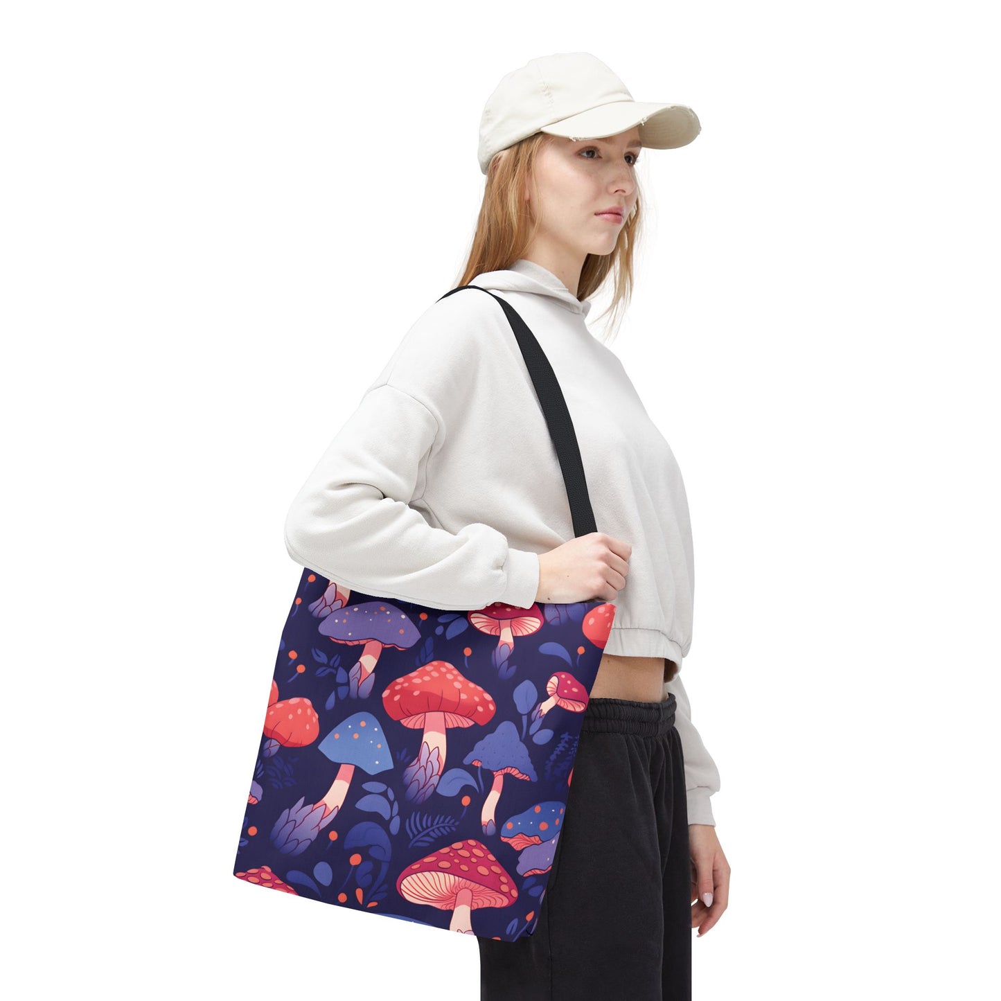 Mushroom Pattern Tote Bag Design 8