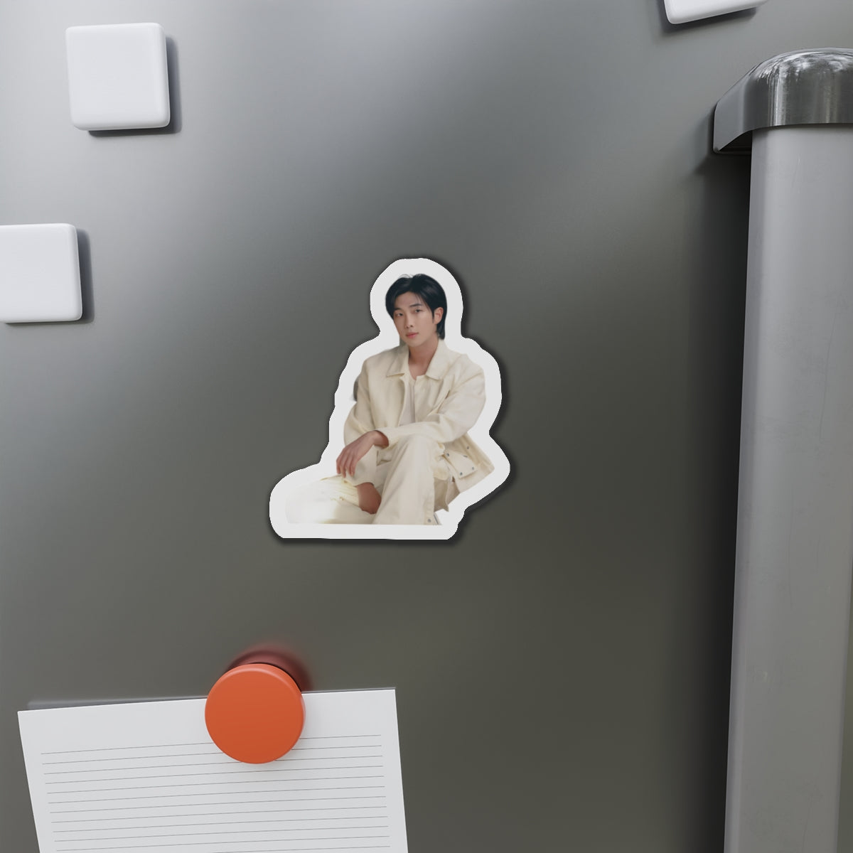 BTS Kim Namjoon Indigo Album Photoshoot Wearing White Magnet