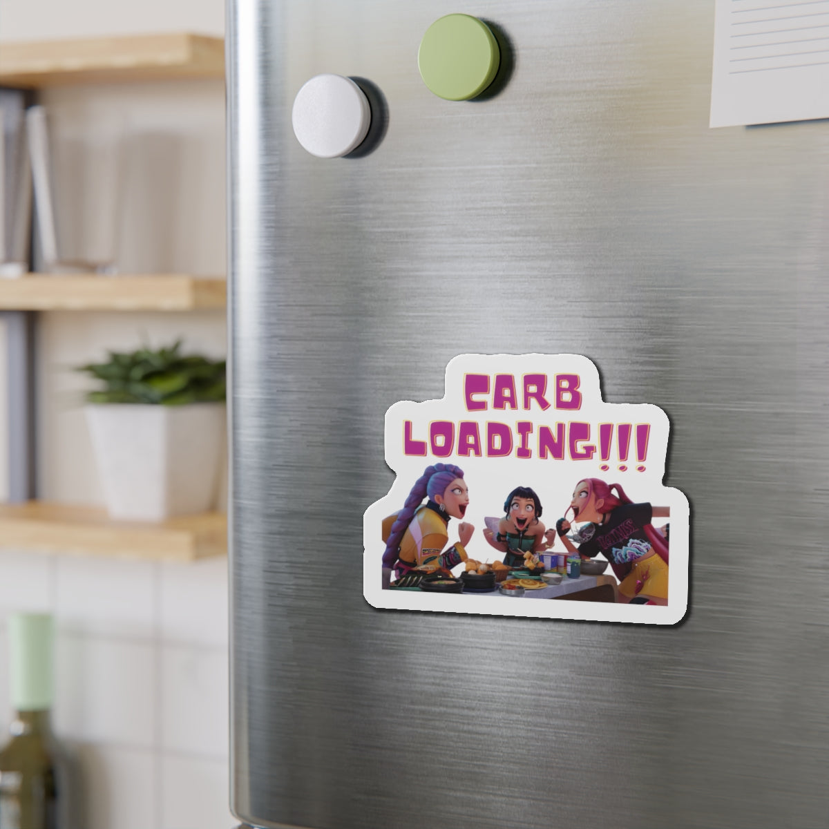 Kpop Demon Hunters Huntrix Rumi Mira Zoey Carb Loading Magnet