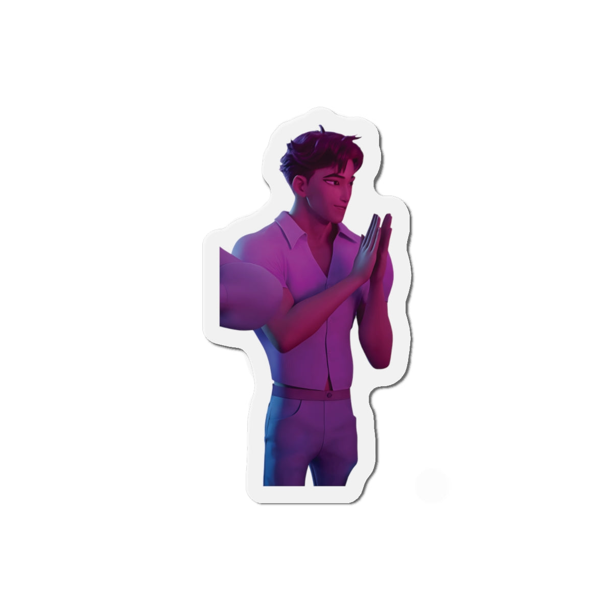 Kpop Demon Hunters Saja Boys Abby Saja Wearing Pink Magnet