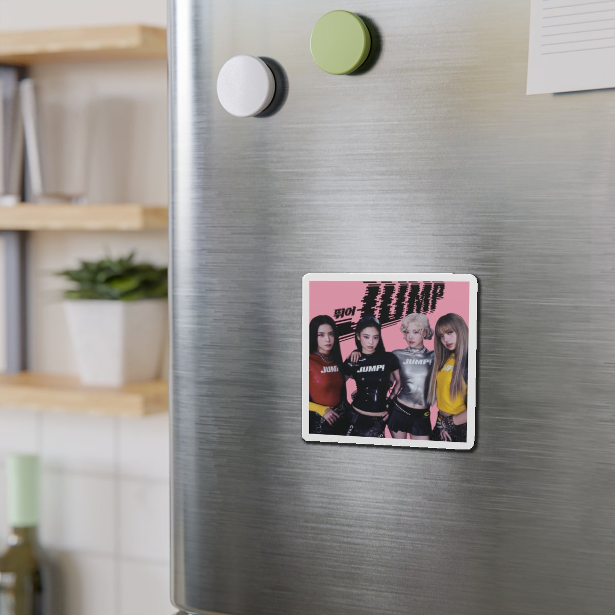Black Pink Jump Magnet