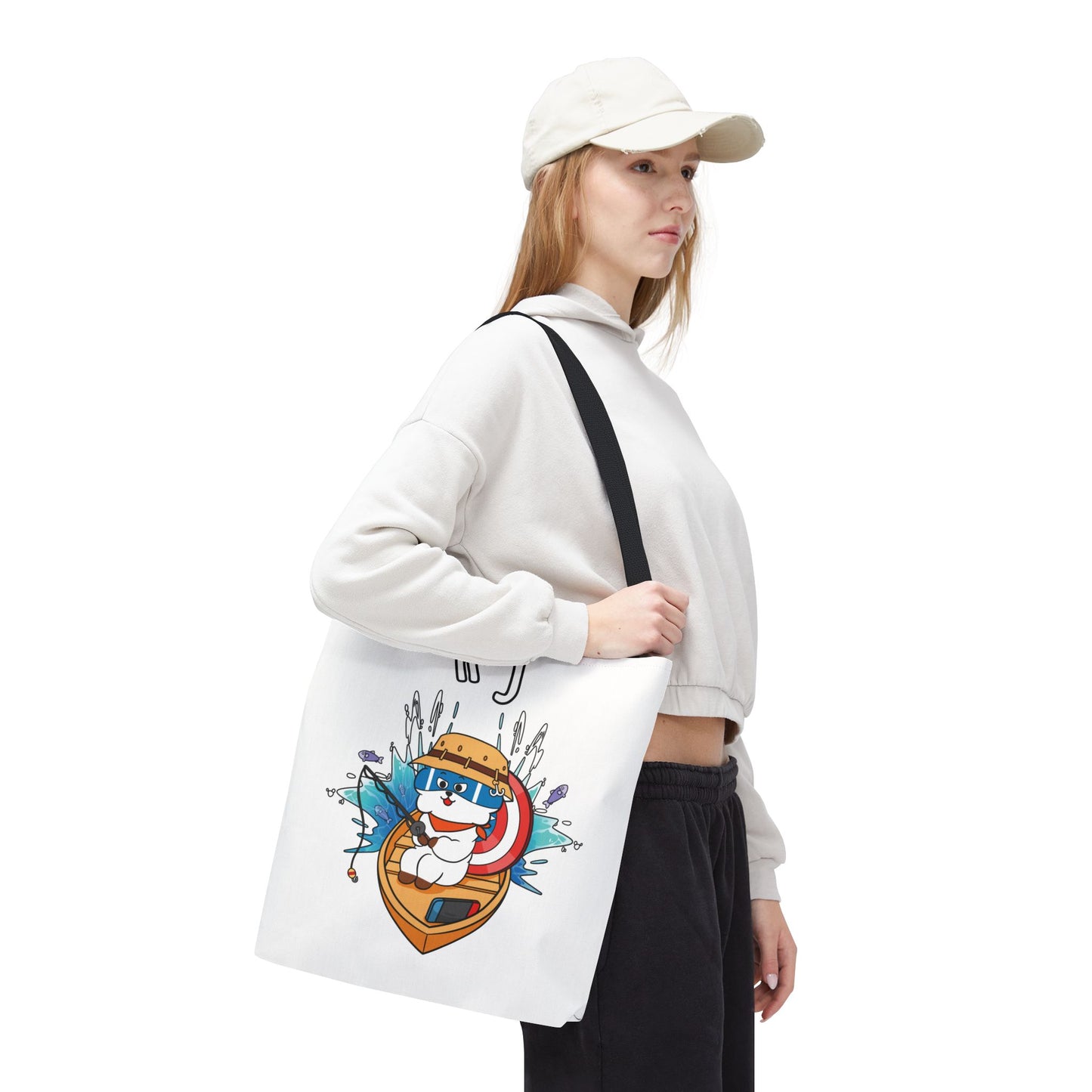 BT21 RJ White Tote Bag Single Design