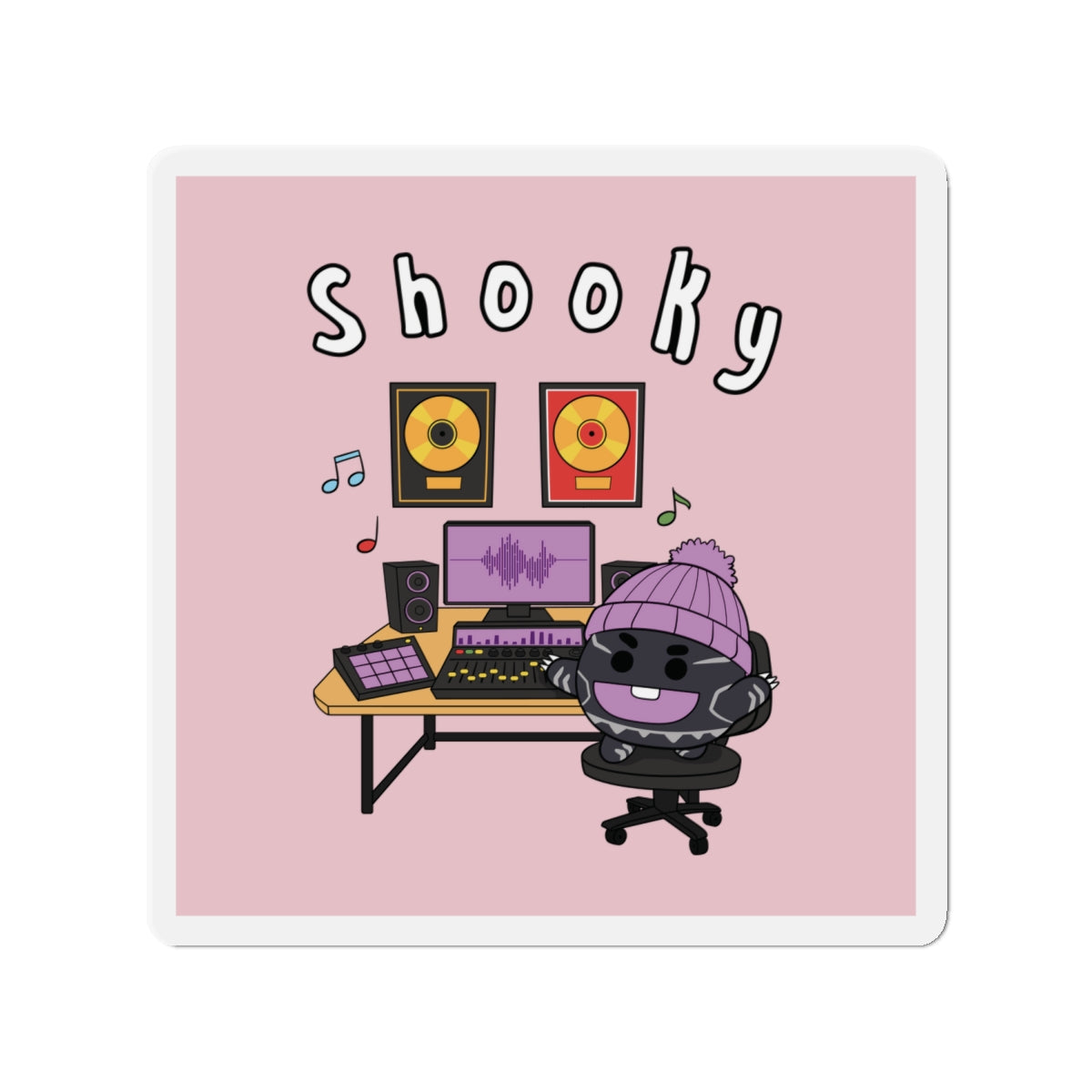BT21 Shooky Pink Magnet