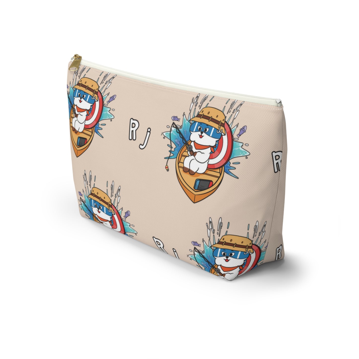 BT21 RJ Beige Pattern Travel Bag
