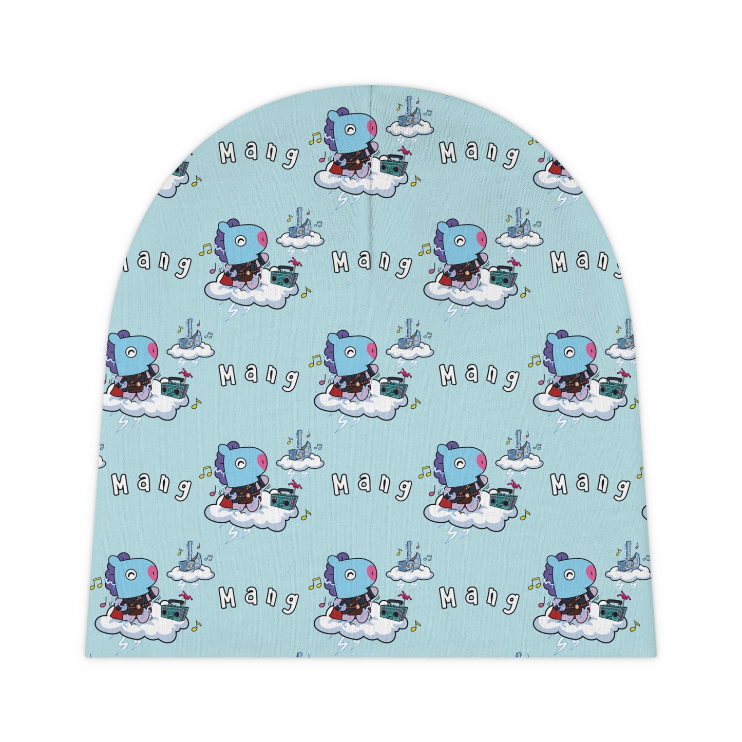 BT21 Mang Blue Baby Beanie Pattern