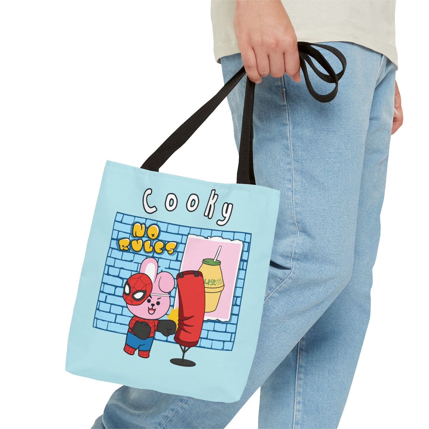 BT21 Cooky Blue Tote Bag Single Design