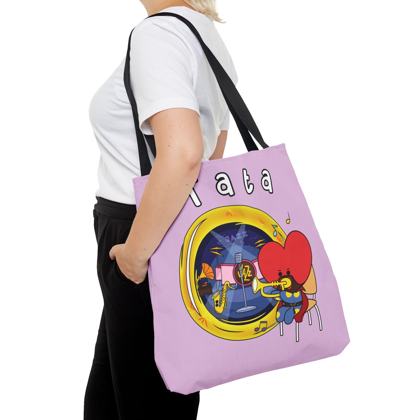 BT21 Tata Purple Tote Bag Single Design