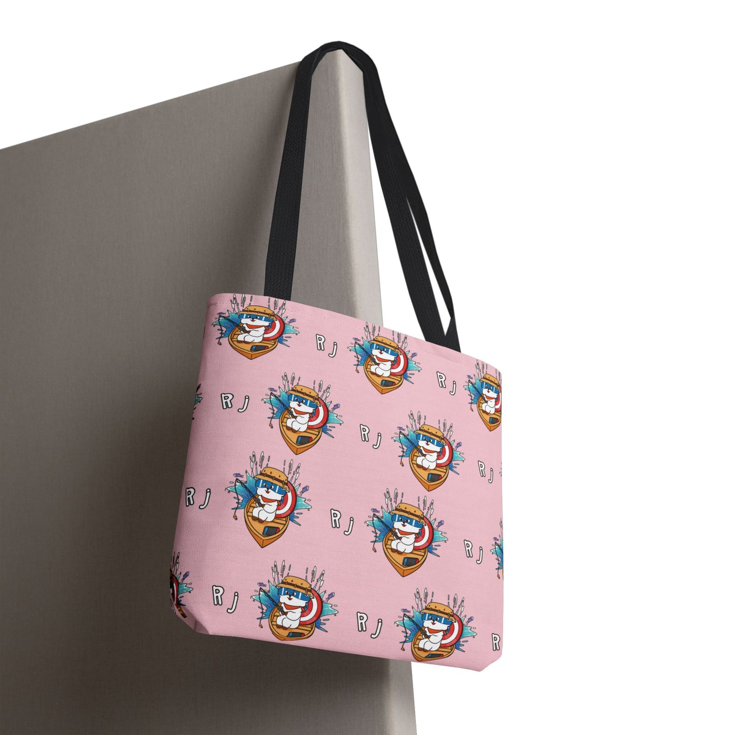 BT21 RJ Pink Tote Bag Pattern Design