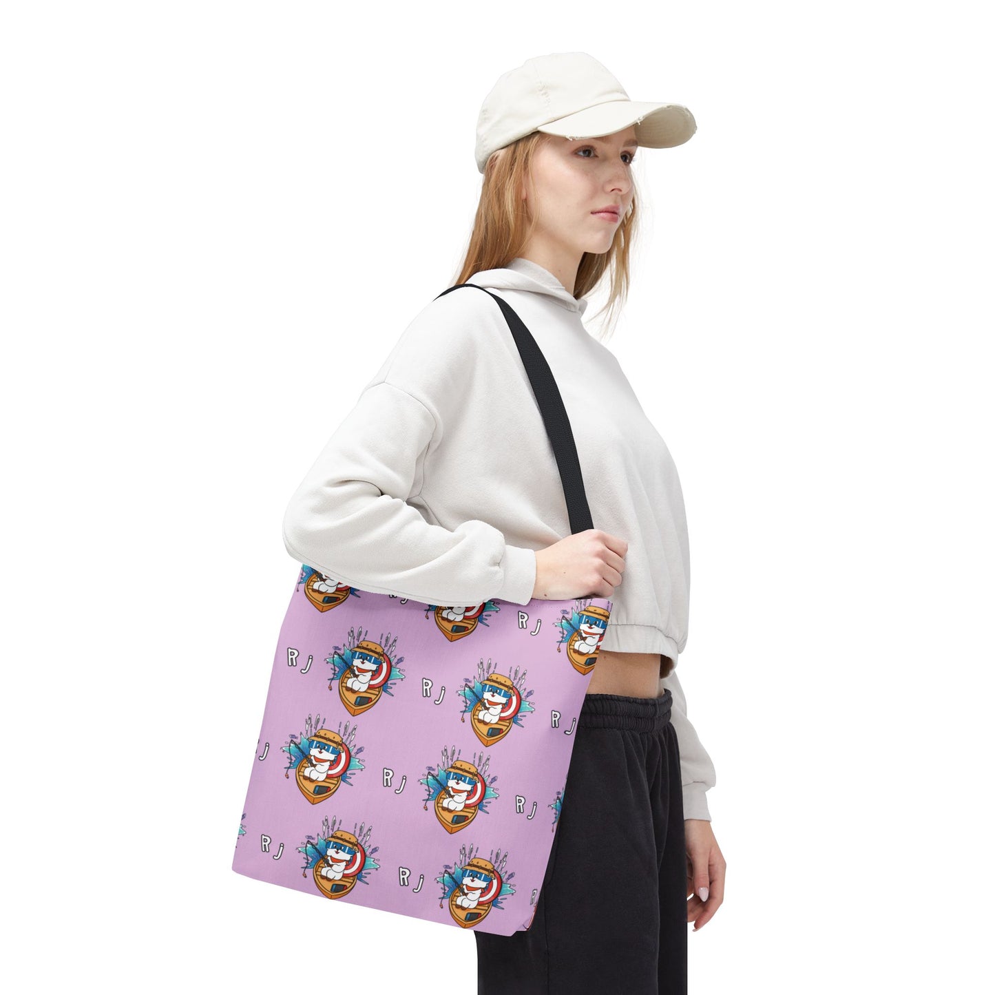 BT21 RJ Purple Tote Bag Pattern Design