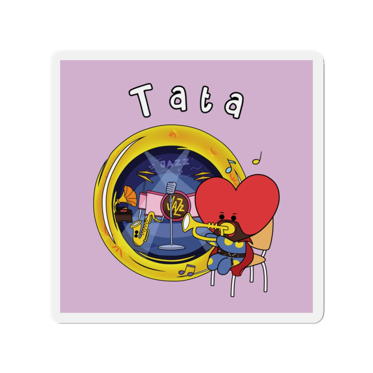 BT21 Tata Purple Magnet