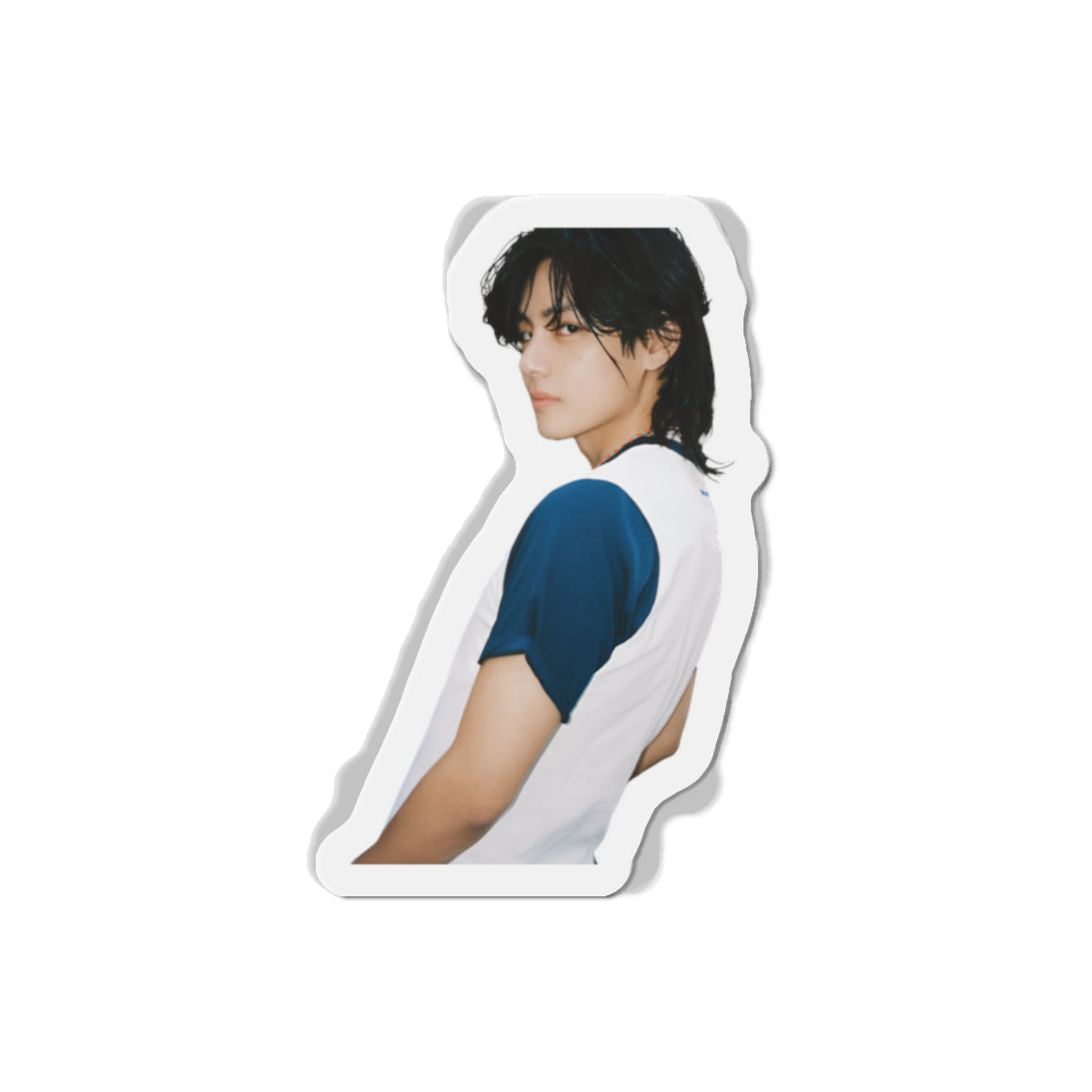 BTS Kim Taehyung Layover Album Photoshoot White Shirt Magnet