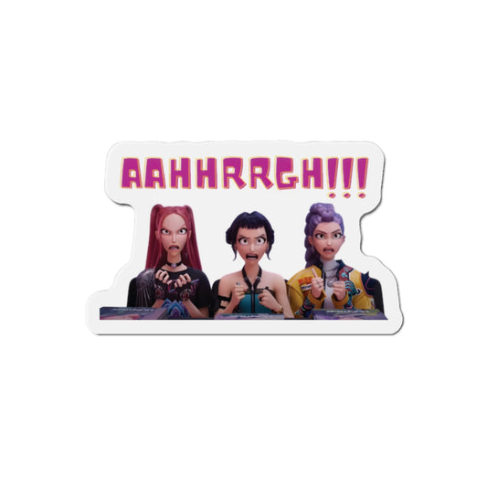 Kpop Demon Hunters Huntrix Rumi Mira Zoey Fan Signing Angry Magnet