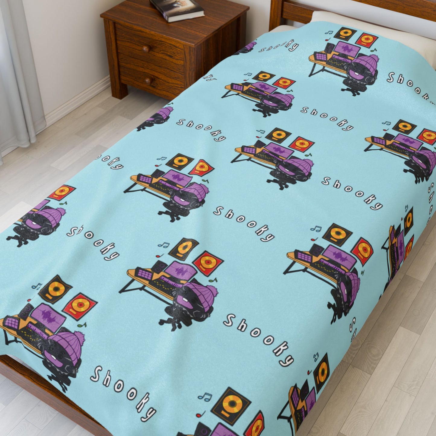 Blue Shooky Blanket - BT21 Pattern Design