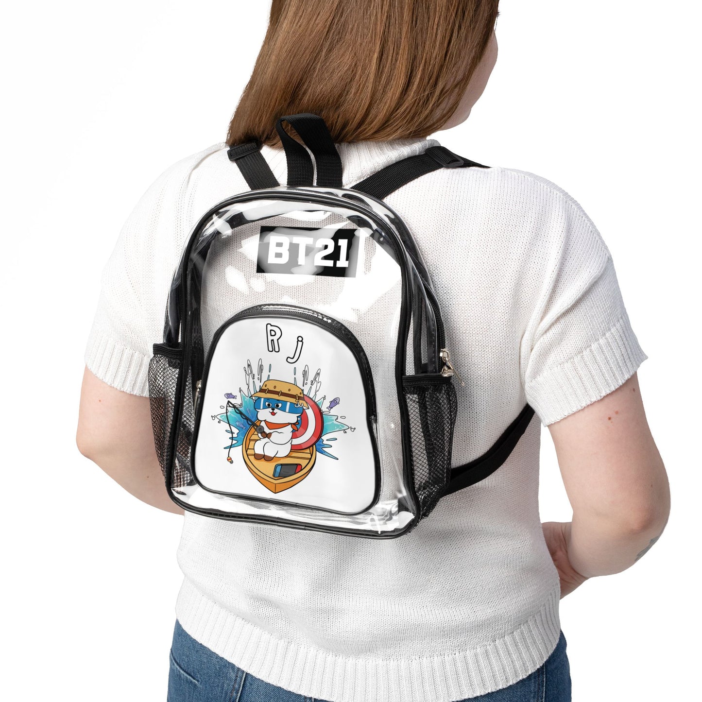 BT21 RJ Clear Stadium Concert Bag With White Background