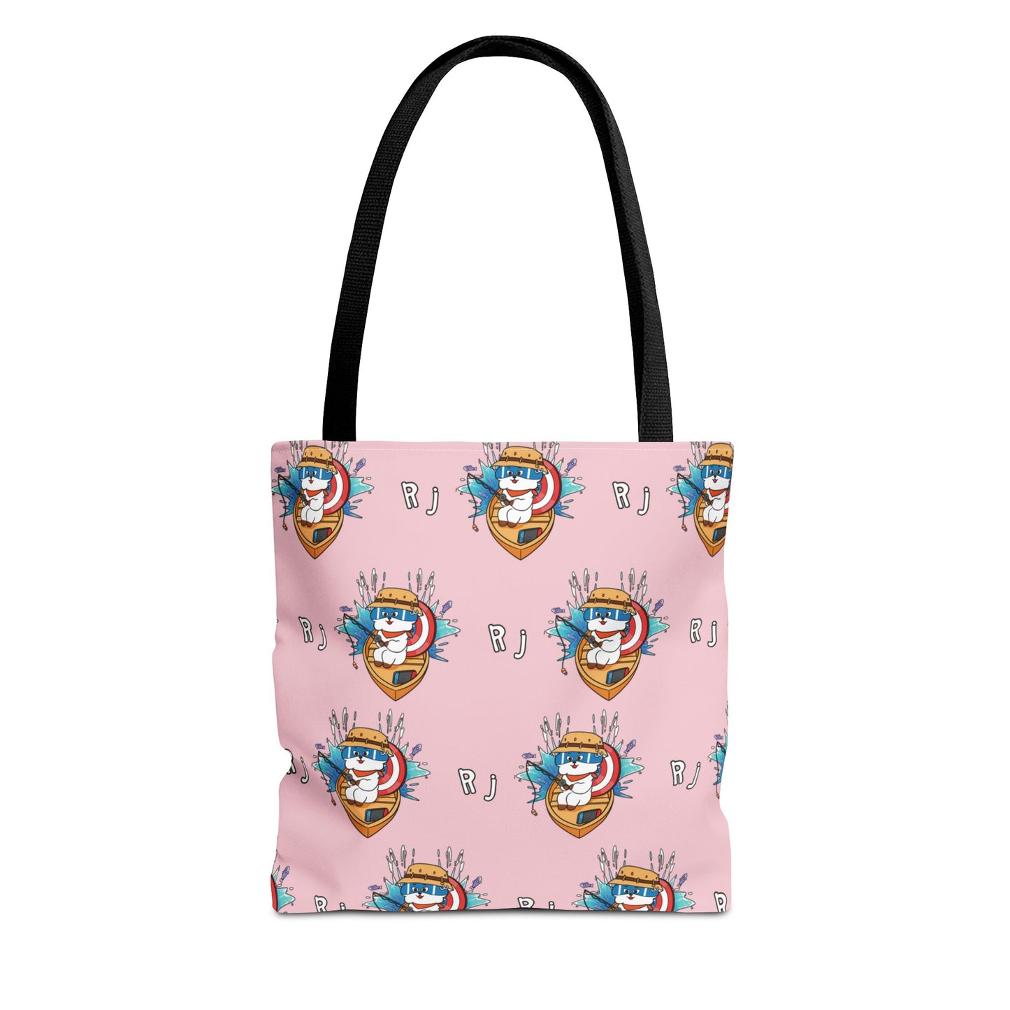 BT21 RJ Pink Tote Bag Pattern Design