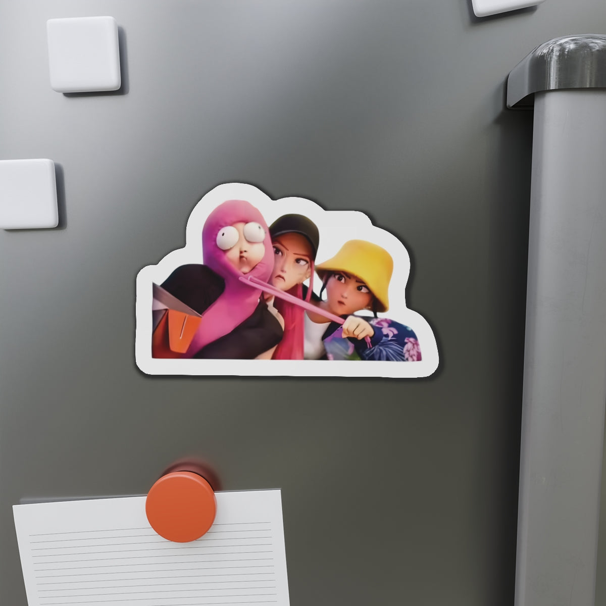 Kpop Demon Hunters Huntrix Rumi Mira Zoey Big Eyes Magnet