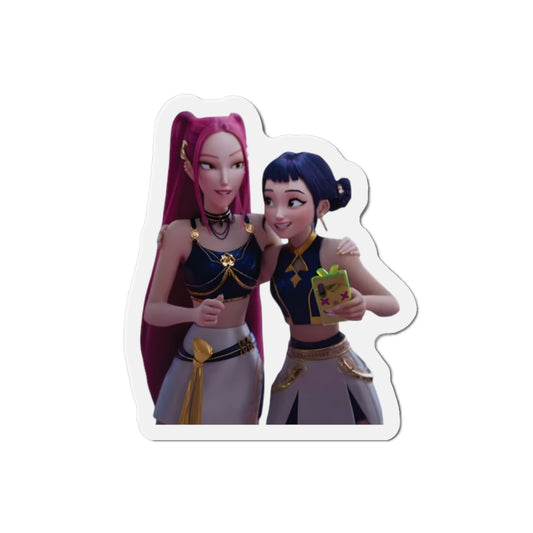 Kpop Demon Hunters Huntrix Mira And Zoey Golden Magnet